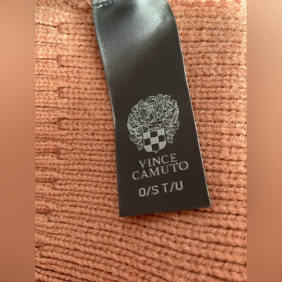 Vince Camuto Peach Pom-Pom Knit Hat - Picture 3 of 4